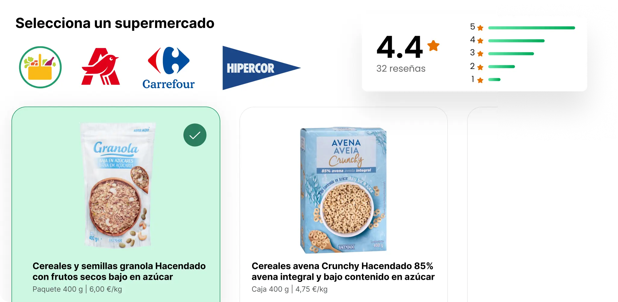 Listas de compra inteligentes y recomendaciones personalizadas